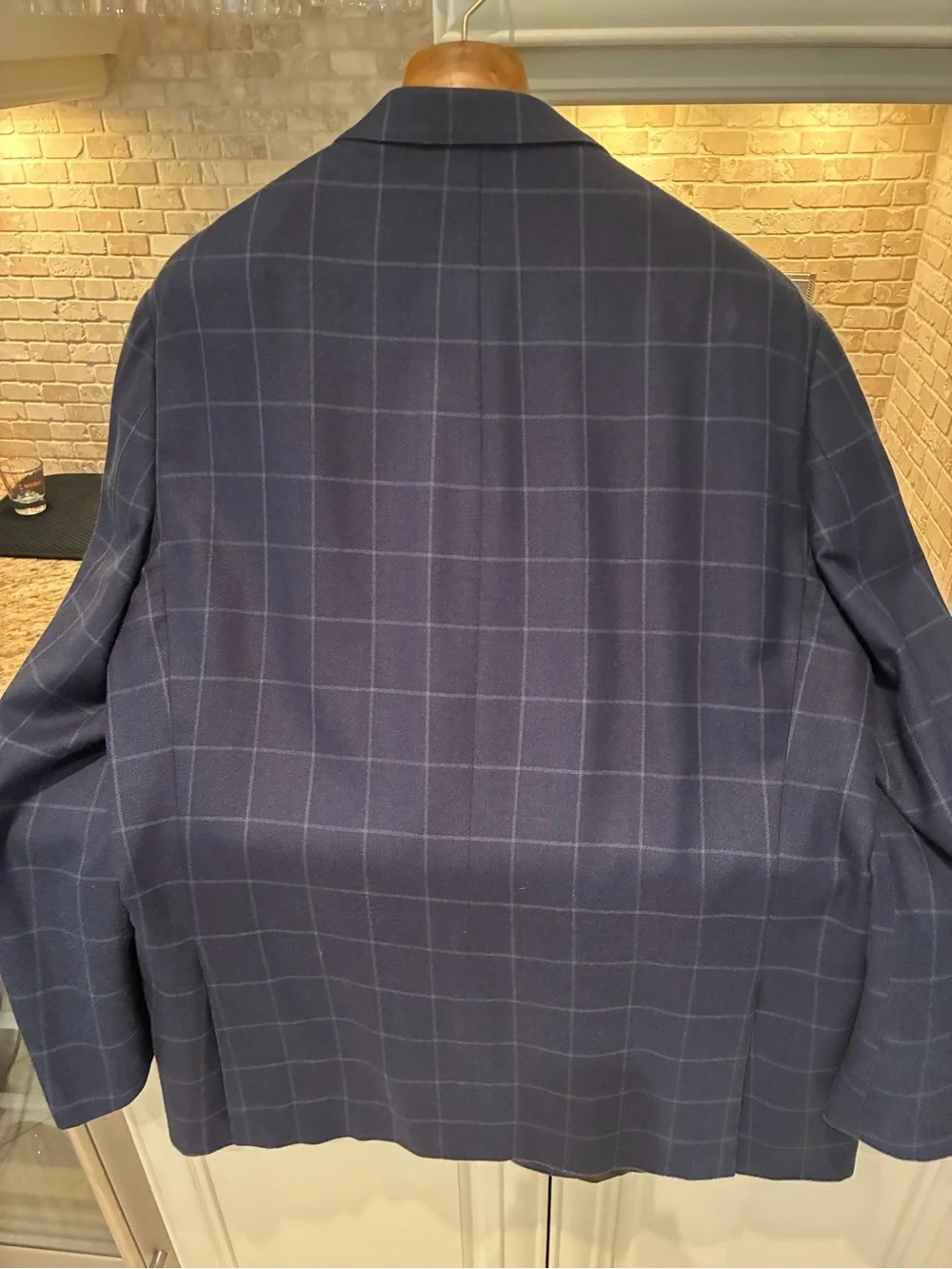 Lauren Ralph Lauren Men's Navy Windowpane Blazer